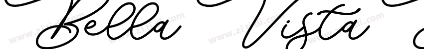 Bella Vista Bold字体转换